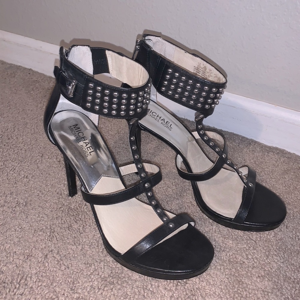 MICHAEL Michael Kors Celena studded ankle heels